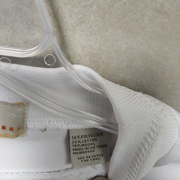 Men's White Ease Golf Polo Shirt Size XL - Picture 6 of 6